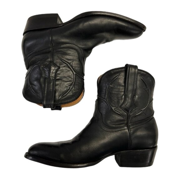JRC & Sons Mid-Calf Leather Cowboy Boots SIZE 8B main image 6